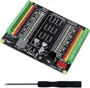 Freenove Breakout Board for ESP32 / ESP32-S3 WROVER WROOM, Terminal Block Shield HAT with Pin Header, 5V 3.3V Power Outputs, GPIO Status LED