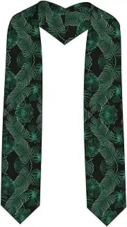 [EdWal] Banana Leaf Green print Graduation Stole and Sash Class for Unisex Adult Honor Stole Honor Stole of 2025
