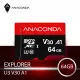 ANACOMDA 巨蟒 Explorer MicroSDXC UHS-I U3 V30 A1 64GB 記憶卡