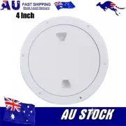 4in Marine Boat Inspection Hatch Cover RV Round Deck Plate Access Cover - Useful