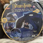 Dream Tent Space Adventure Kid's Twin Bunk Bed Indoor Pop-up Head Board Tent