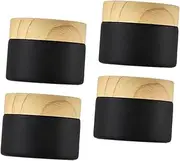 ERINGOGO Elegant Glass Bottles 4 Pack Mini Containers for Cosmetics Lotion Travel Size Refillable