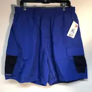SPEEDO Swim Board shorts Mens Size XL Mesh Lining Blue Bin-P