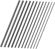 12pcs Carbon Rod Lure Rod Fishing Repair Kit Fishing Reel Parts Reel Handle Replacement Carbon Fiber Grey