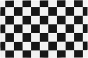 Black and White Checkered Placemats Set of 4 - Heat-Resistant and Washable