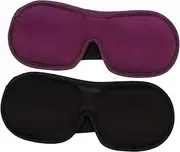 2pcs Blindfold Skull Mask Eye Patches for Eyeglasses Facial Masks Eye Glasses Sleep Plugs Black Eyeshadow Headband Token 3d Nap Cover 3d Nap Mask Simple Eyeshade Memory Foam FOYTOKI