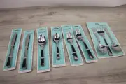 Pfaltzgraff Danford SS 6 Place Setting Forks Spoons Knives 3 Piece Serving 33 PC
