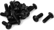 uxcell #6-32 x 3/8" UNC Alloy Steel Hex Socket Button Head Screws Black 20Pcs