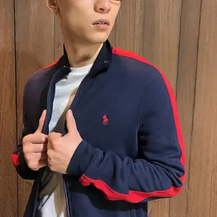 美國百分百【全新真品】Ralph Lauren 棉質立領外套 Polo 夾克 RL 小馬 男 鐵灰色 M/L號 B536