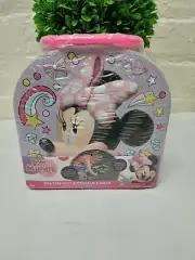 Disney Minnie Mouse On The Go Sidewalk Chalk & Stencil Kit Tin Carry Case Toy