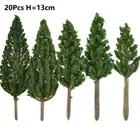 Add a Touch of Greenery to Your Model Train Layout with 20Pcs Model Trees