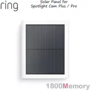 Ring Solar Panel 2nd Gen USB-C Charger for Spotlight Cam Plus Pro Battery White
