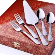 Mayer & Boch Dessert Stainless Steel Flatware Set of 13