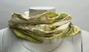 RELIGION Women's Infinity Scarf Yellow / Quick Silver One Size Retail $18 NWT