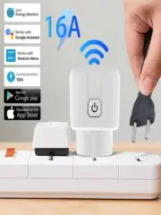 1-5PCS Aubess Tuya 16A WIFI Smart Plug Power Monitor Wireless Remote Timer Plug~