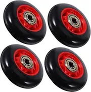 4pcs Roller Wheel Universal Wheel Exercise Wheels Pulley for Weights Fitness Wheel Running Machine Wheel Fitness Pulley Wheel Exercise Roller Rowing Machine Seats Wheel Black Pp