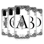 OFFICIAL NATURE MAGICK B & W FLORAL MONOGRAM 1 BACK CASE FOR SAMSUNG PHONES 1