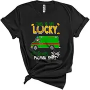 [Generic] This is My Lucky St. Patrick's Day Pajama Shirt, Lovely Leprechaun Ambulance Squad, Shamrock Unisex T-Shirt