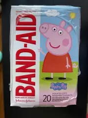 Band-aid Brand Adhesive Bandages Peppa Pig Assorted Sizes 20 Ct 120 Total(6-pks)