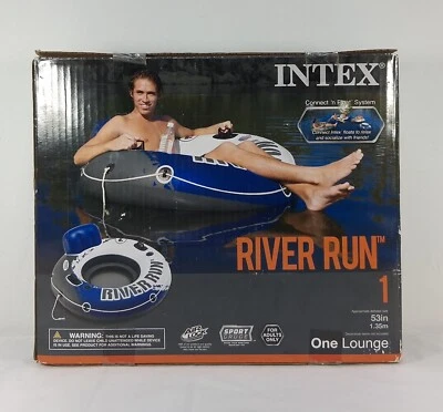 Intex River Run I Sport Lounge 53 inch Inflatable Water Float New.