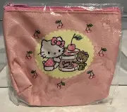 NEW Sanrio Friendship Club Hello Kitty Cherries Small Zip Pouch In Packaging