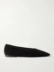[TOTEME] TOTEME - The Minimalist Suede Ballet Flats - Black - IT42 IT 42 Black