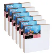 Mimik Recycled PET Cradled Canvas Wood Panel 1-1/2"" Deep - 6""x6"" (Box of 6)