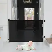 Retractable Pet Dog Gate Safety Guard Folding Baby Toddler Stair Gates Isolation