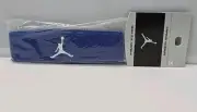 Vintage Nike Jordan Sweat Headband Blue w/ Silver Jumpman Logo Air Jordan 590831