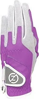 Zero Friction Ladies Compression-Fit Synthetic Golf Gloves, Universal Fit One Size