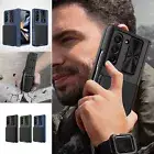 Slide Lens Cover Wallet Card Slot Magnet Case For Samsung Galaxy Z Fold6/Fold5/4