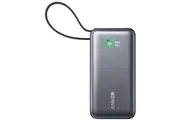 Anker Nano 10K 30W Power Bank With Built In USB-C Cable Black A1259H11