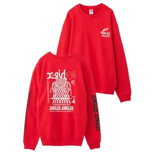 X-girl x JUNGLES WAREHOUSE RAVE CREW SWEAT TOP 長袖T 05183217