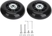 [YULEESIYIP] Luggage Suitcase Replacement Wheels Quiet Smooth Stable Universal Rubber Swivel Caster Bearings (68x 24mm / 2.7x0.9in)