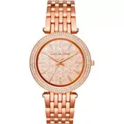 New Michael Kors MK3399 Ladies Darci Round Rose Gold tone Bracelet Watch 39mm