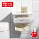 衛生間紙巾盒置物架防水免打孔廁所掛式透明捲紙盒日式衛生紙架