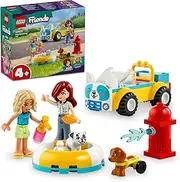 LEGO Friends Dog-Grooming Car Toy for 4+ Year Old Girls & Boys, Vehicle and Animal Playset with 2 Toy Dog Figures and 2 Mini-Dolls for Pretend Play, Kids' Learning Toys 42635