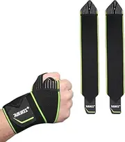 1 Pair Adjustable Wrist Support Wrap Strap Compression Hand Brace for Pain Relief & Stability
