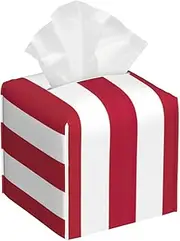 American flag print Tissue Box Holder Tissue Cover Square Tissues Cube Box Cover for Bathroom Office