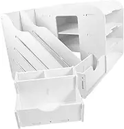 FONDOTIN Desktop Organizer File Rack Multi Layer Document Storage Tray for Office and Home Plastic Assembly with Stability for Neat and Tidy Workspaces