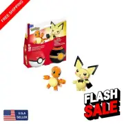 Charming Pokémon Building Set: Pichu & Charmander Action Figures - 40 Pieces!