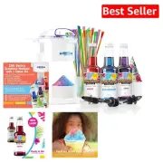 Fun Family Snow Cone Machine Kit – Includes Cups, Straws & Syrup Flavors