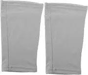 TOKIDNY 1pair Sports Calf Sleeves and Soccer Shin Guards Breathable Compression Leg Sleeves for Men and Boys Moisture-wicking Football Grip Socks Grey