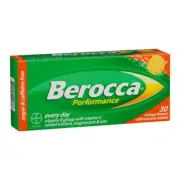 NEW Berocca Performance Orange 30 Effervescent Tablets