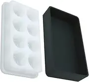 NUOBESTY 1Set Resin Mixing Box Silicone Epoxy Palette for DIY Crafts Easy Clean Holder for Jewelry Making and Art Projects Durable and Flexible Design
