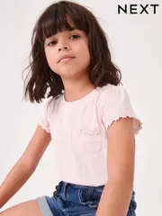 Pink Daisy Pocket T-Shirt (1.5-16yrs) (M48889) | $8 - $16