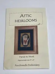 Attic Heirlooms Hand To Work Punchneedle Embroidery