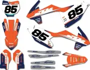 Custom graphics for KTM 85 SX 2018 - 2023 BRIXTON STYLE sticker kit decals