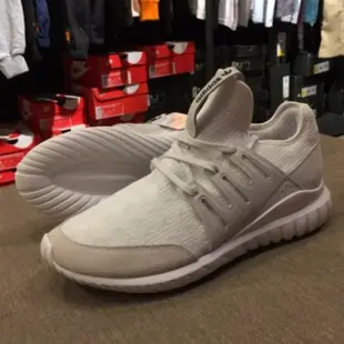 ADIDAS TUBULAR RADIAL PK 麂皮 編織 米白灰 S76714