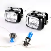 Sirius NS1 Fog Light Pair + Replacement H3 White Colour Bulbs x2 pcs ε